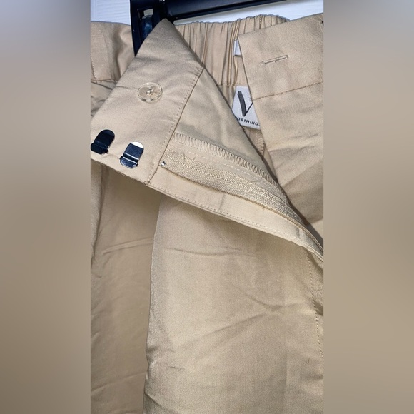 Worthington Women’s Petite Dress Jogger Pants Fresh Linen - Picture 2 of 13